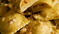 Recept: ravioli met pompoen en sausje van saffraan