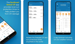 App meet UV-straling op jouw locatie en geeft tips voor zonnebescherming
